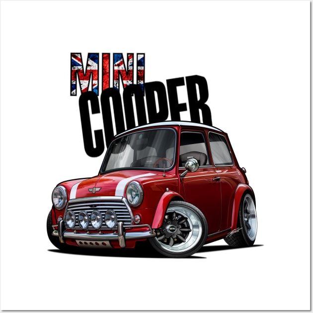 Mini John Cooper Works Wall Art by RCJM_Cartoons